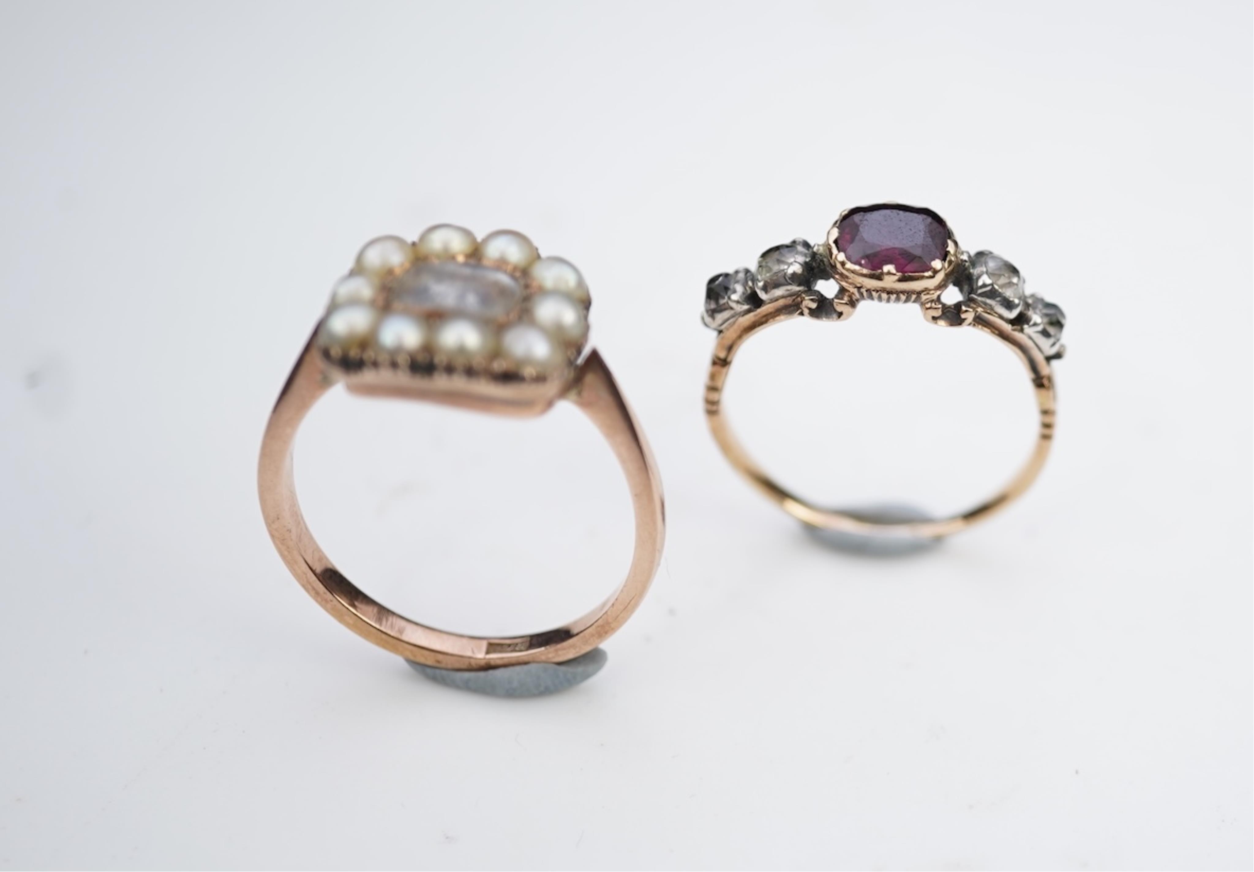 Two rings, 19th century